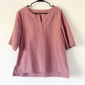 Minibee Women's Cotton Linen Blouse Cute Tunics Tops Shirt